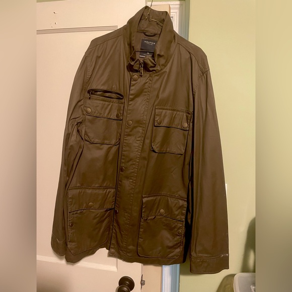 Bryce Cotton Barn Jacket - Olive Brown